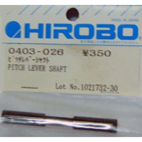 PITCH LEVER SHAFT Hirobo HELI Parts