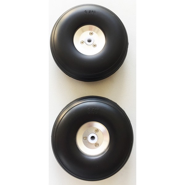 ALU PU WHEEL 3,5" (2pcs)