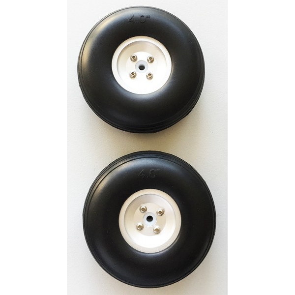 ALU PU WHEEL 4" (2pcs)